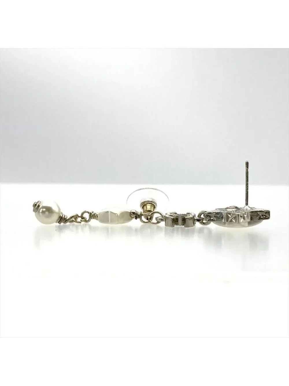 Chanel Cc Logo Star Earrings Sterling #343237C84B